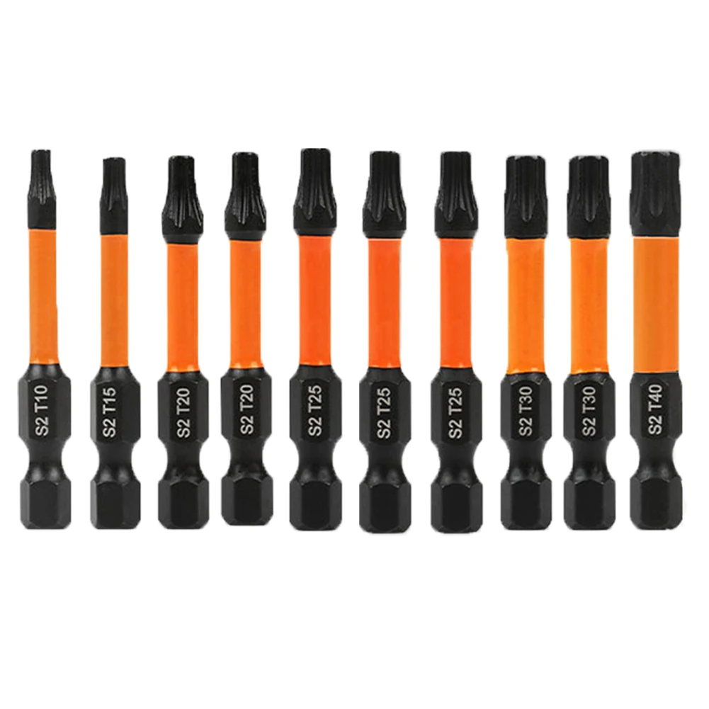 10 PCS Torxs Bit Set Magnetic Head Alloy Steel Star Screwdriver Bits Triangle Bits Screwdriver Bit T10-T40
10 PCS Torxs Bit Set Magnetic Head Alloy Steel Star Screwdriver Bits Triangle Bits Screwdriver Bit T10-T40