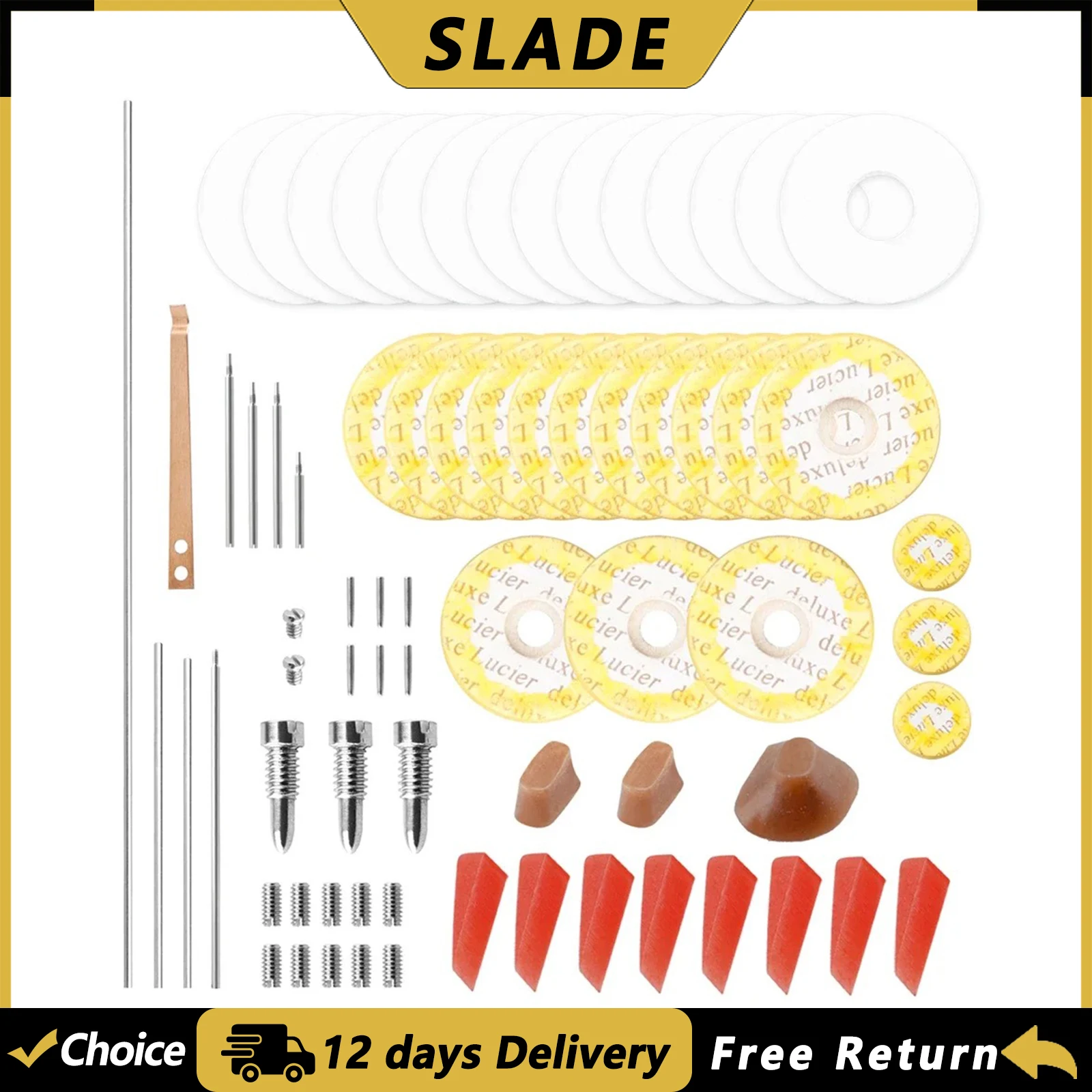 SLADE 70Pcs/Set Flute Repair Sound Hole Mat Screws Complete Tools Wind Instrument Repair Maintenance Tool Flute Accessories
SLADE 70Pcs/Set Flute Repair Sound Hole Mat Screws Complete Tools Wind Instrument Repair Maintenance Tool Flute Accessories