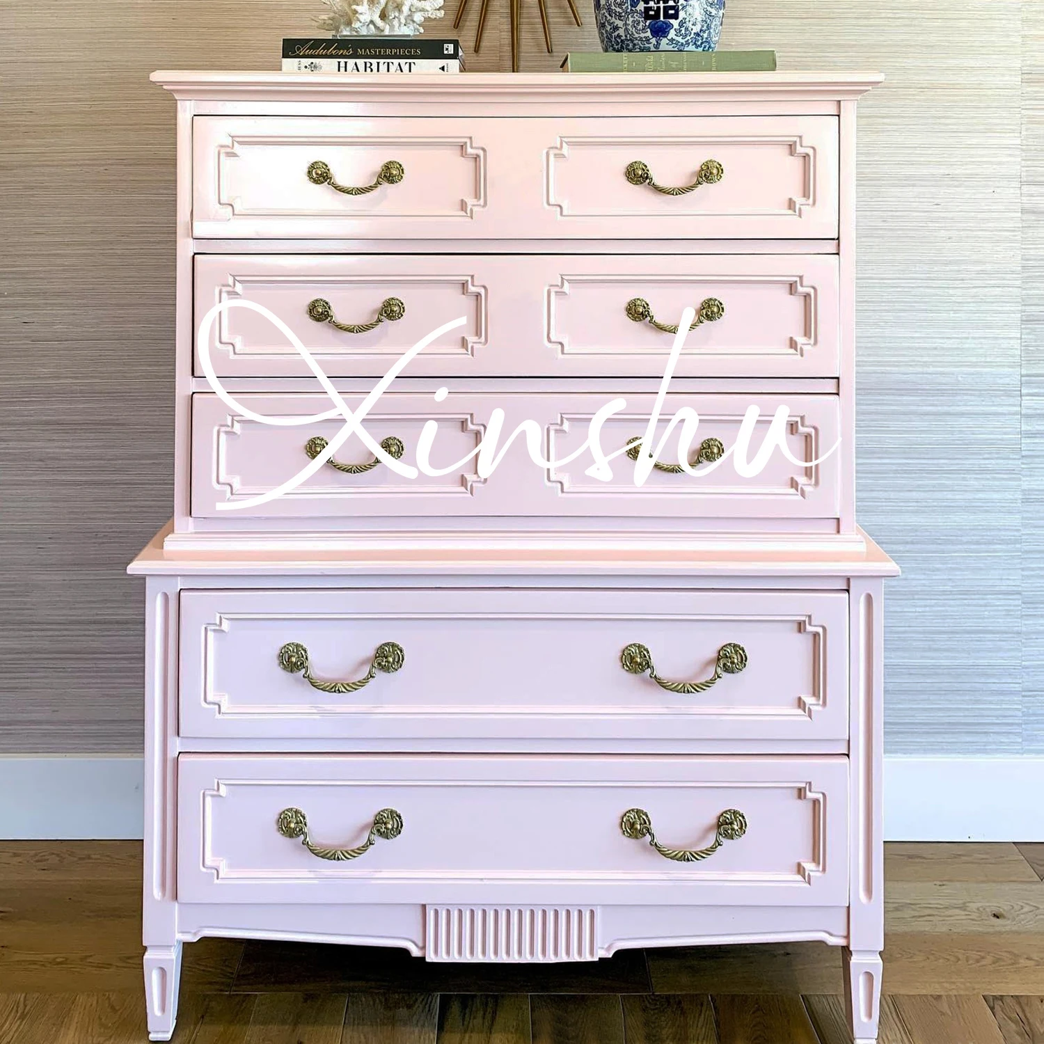 Комод из цельного дерева во французском стиле ретро, розовый шкафчик для главной спальни, простой американский шкафчик
Комод из цельного дерева во французском стиле ретро, розовый шкафчик для главной спальни, простой американский шкафчик