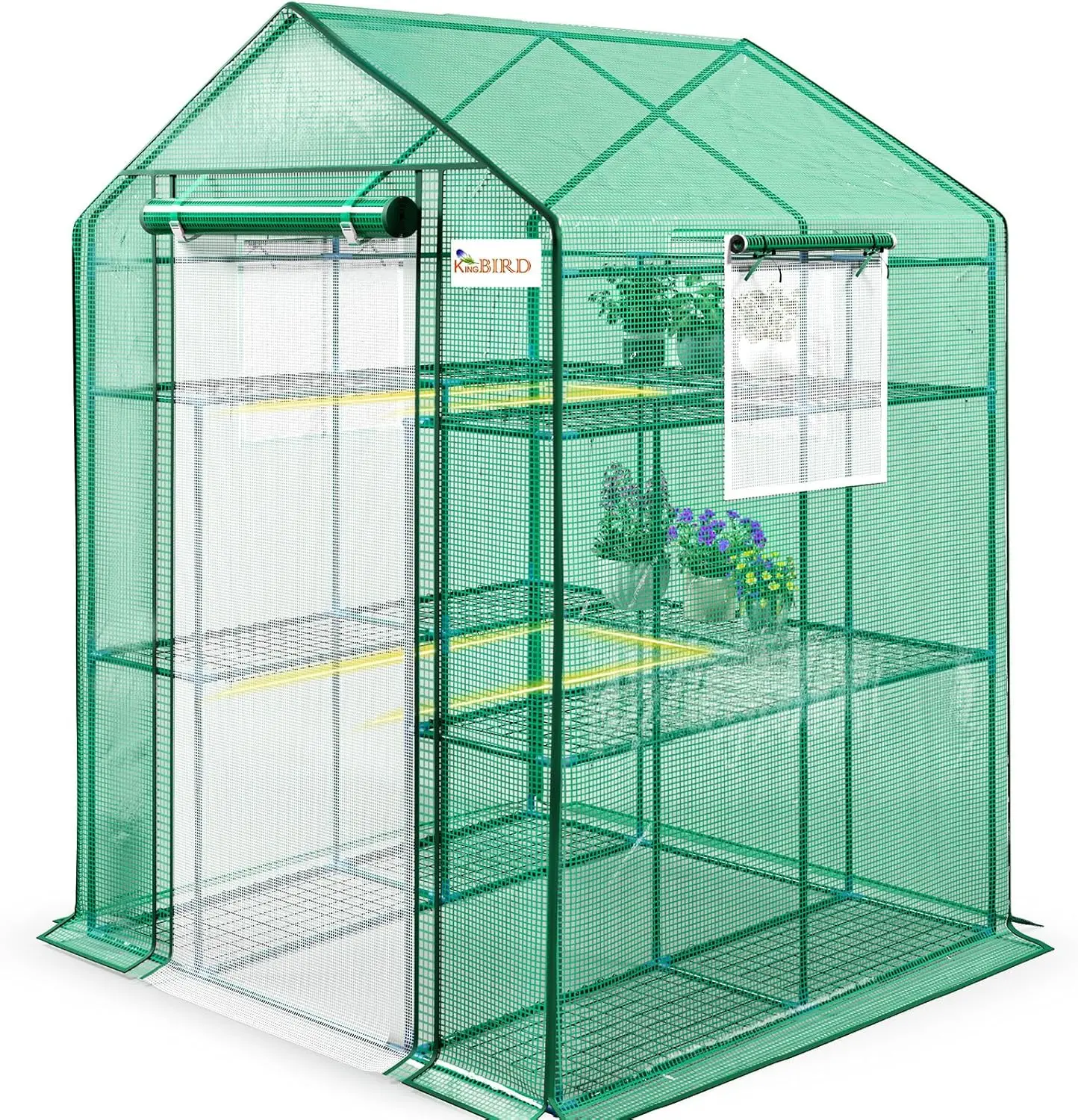 Premium Greenhouse for Outdoors, 56x56x77 in Walk-in Hot House with Thickened Cover, Reinforced Frame, Screen Windows & Mesh Doo
Premium Greenhouse for Outdoors, 56x56x77 in Walk-in Hot House with Thickened Cover, Reinforced Frame, Screen Windows & Mesh Doo