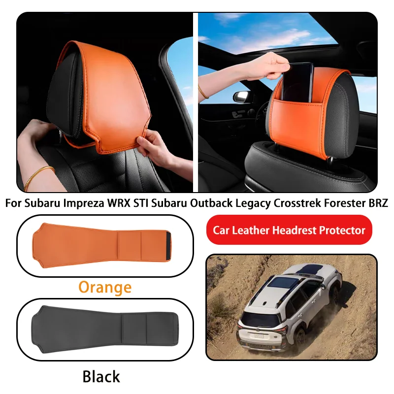 Leather Car Headrest Cover Anti-dirty and Wear-resistant For Subaru Impreza WRX STI Subaru Outback Legacy Crosstrek Forester BRZ
Leather Car Headrest Cover Anti-dirty and Wear-resistant For Subaru Impreza WRX STI Subaru Outback Legacy Crosstrek Forester BRZ