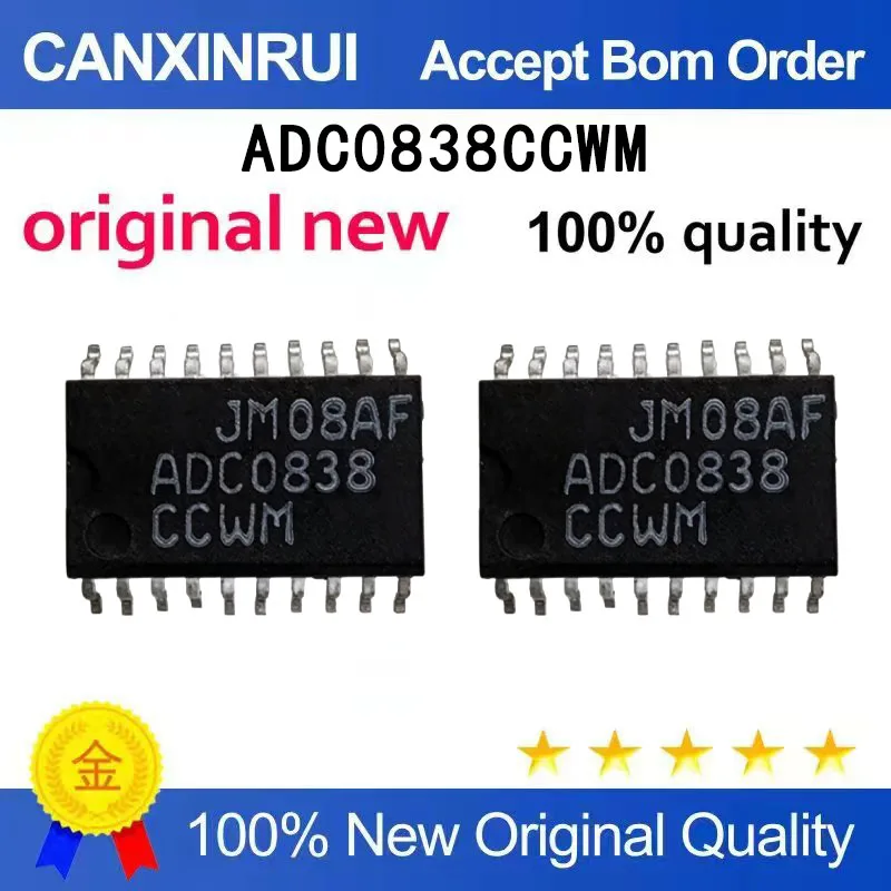 (5-100 PCS) Brand new original ADC0838CCWM ADC0838 SOP20 analog-to-digital converter chip
(5-100 PCS) Brand new original ADC0838CCWM ADC0838 SOP20 analog-to-digital converter chip