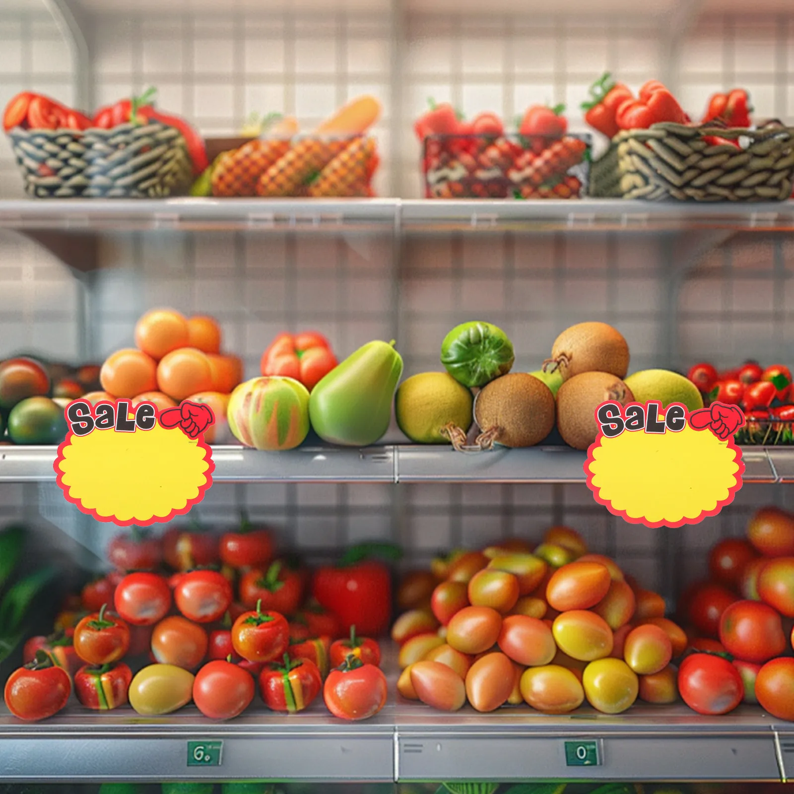 80Pcs Explosion Style Fruit Price Tags Vibrant Burst Design Write on Paper Sale Labels for Supermarket Retail Store Display
80Pcs Explosion Style Fruit Price Tags Vibrant Burst Design Write on Paper Sale Labels for Supermarket Retail Store Display