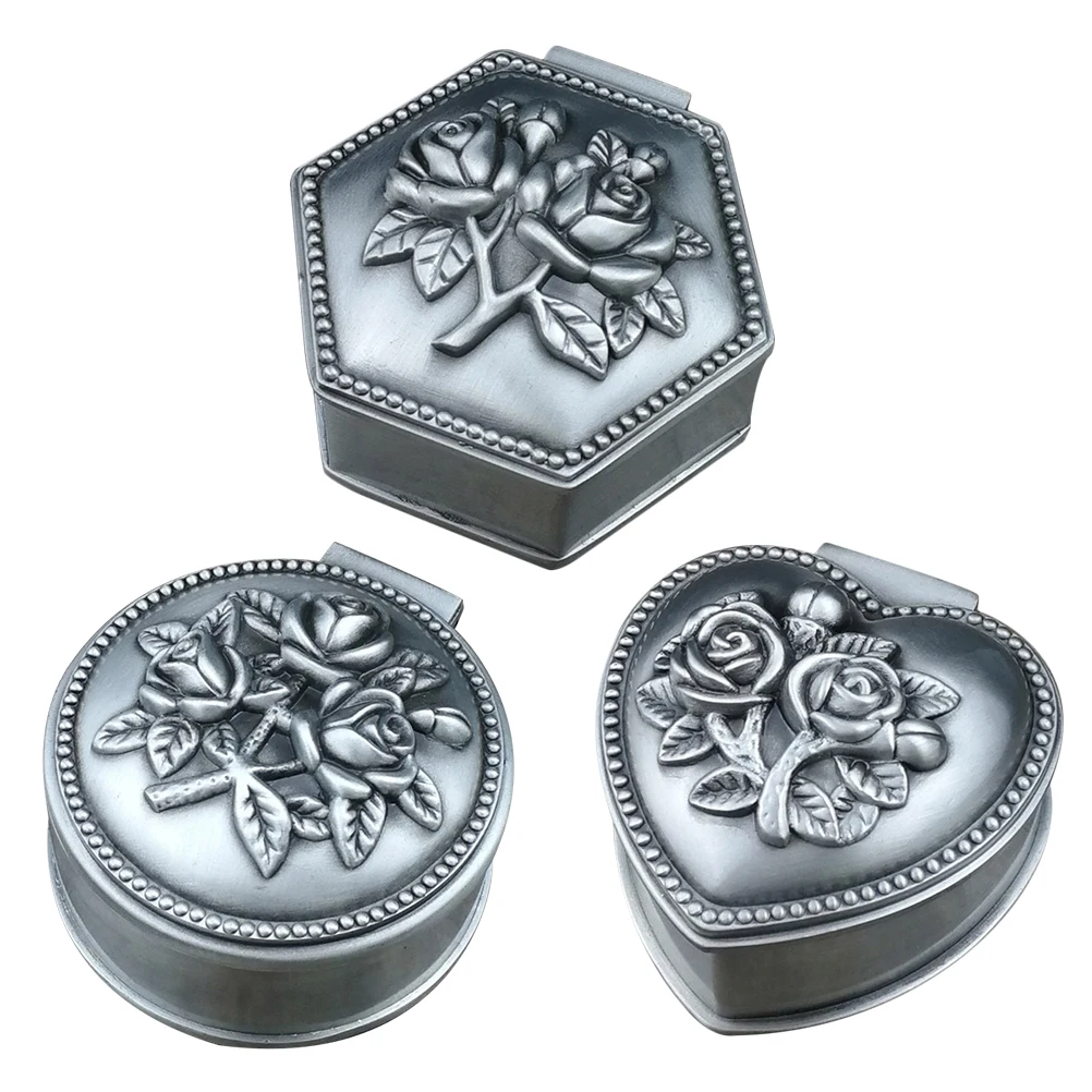 3 Pcs Vintage Jewelry Box Tin Containers Storage Case for Rings Necklaces Watches Gifts Trinket Box Jewelry Display Tool Compact
3 Pcs Vintage Jewelry Box Tin Containers Storage Case for Rings Necklaces Watches Gifts Trinket Box Jewelry Display Tool Compact