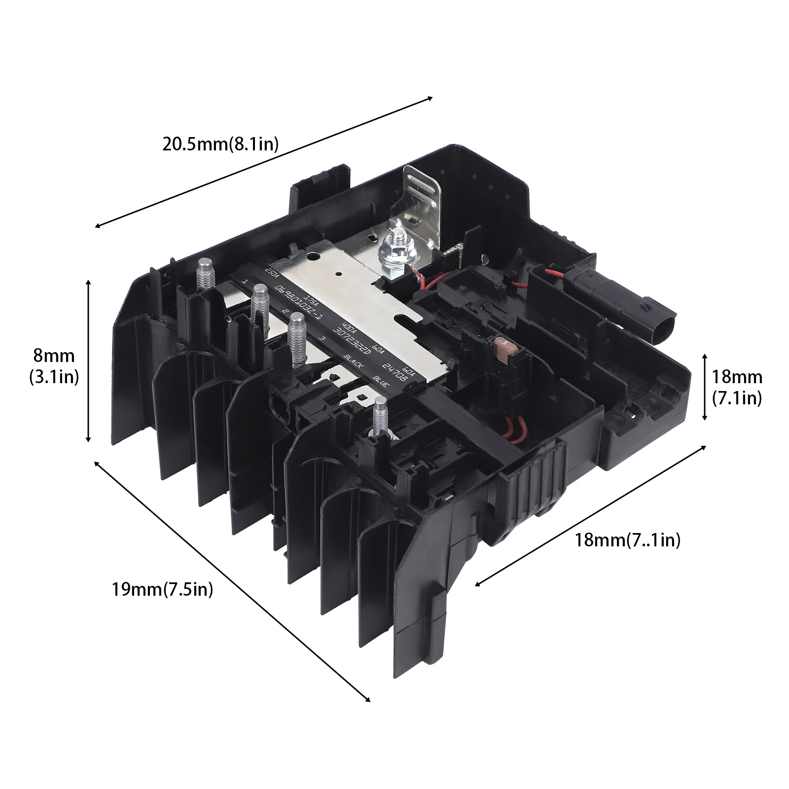 Car Battery Distribution Fuse Box Engine Compartment Fuse Block Fit 84977658 for Chevy Silverado 1500 Suburban Tahoe 2019-2025
Car Battery Distribution Fuse Box Engine Compartment Fuse Block Fit 84977658 for Chevy Silverado 1500 Suburban Tahoe 2019-2025