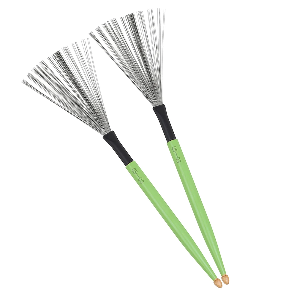 M MBAT GS-03 2 pcs/set Drum Brushes Dual Head Dual Purpose Colorful Metal Drum Sticks Drum Brushes Percussion Accessories
M MBAT GS-03 2 pcs/set Drum Brushes Dual Head Dual Purpose Colorful Metal Drum Sticks Drum Brushes Percussion Accessories