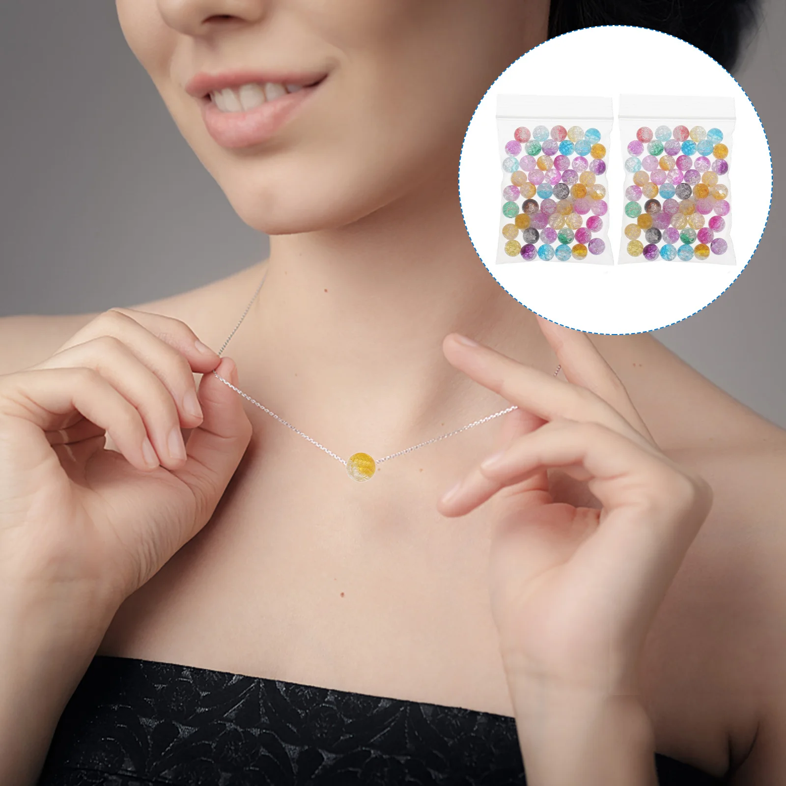 100 Pcs Crystal Beads Jewelry Smooth Earring Round Charms Premium Loose Bracelet Craft Spacer
100 Pcs Crystal Beads Jewelry Smooth Earring Round Charms Premium Loose Bracelet Craft Spacer