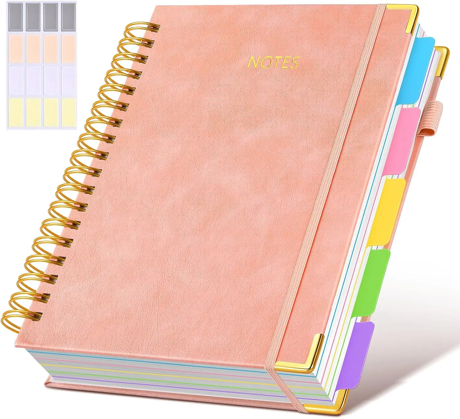 Hardcover Spiral Notebook Journal with Removable Dividers, 300 Pages Leather 5 Subject Notebook, 8x10 Large B5 Notebooks for
Hardcover Spiral Notebook Journal with Removable Dividers, 300 Pages Leather 5 Subject Notebook, 8x10 Large B5 Notebooks for