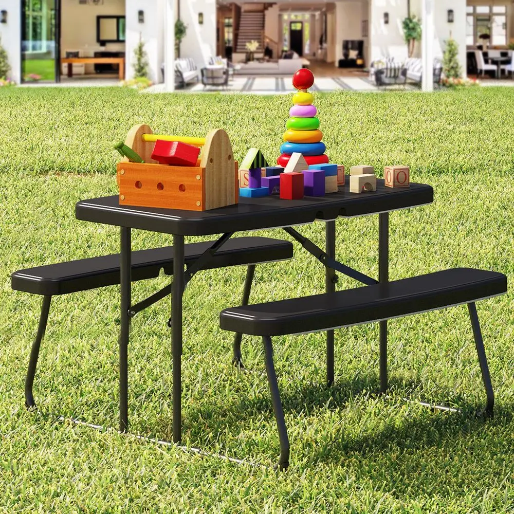 37" Picnic Table, olding Picnic Tables or Outdowith Weather Resistant Resin Tabletop & Stable Steel e or Yard Patio Lawn Party,
37" Picnic Table, olding Picnic Tables or Outdowith Weather Resistant Resin Tabletop & Stable Steel e or Yard Patio Lawn Party,