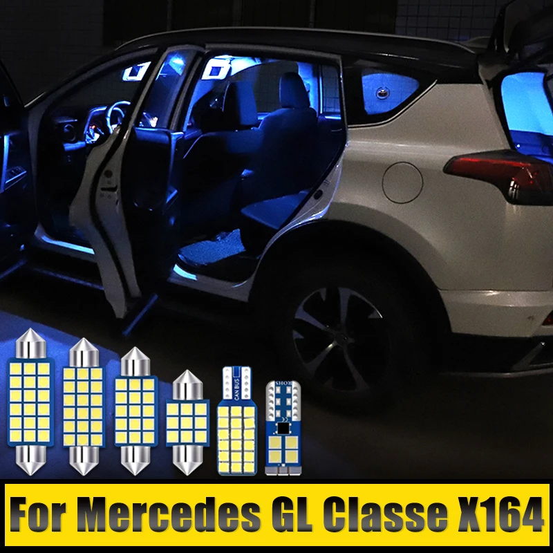 For Mercedes GL Classe X164 GL500 GL350 12PCS LED Car Dome Reading Light Vanity Mirror Glove Box Lamps Trunk Bulbs Accessories
For Mercedes GL Classe X164 GL500 GL350 12PCS LED Car Dome Reading Light Vanity Mirror Glove Box Lamps Trunk Bulbs Accessories