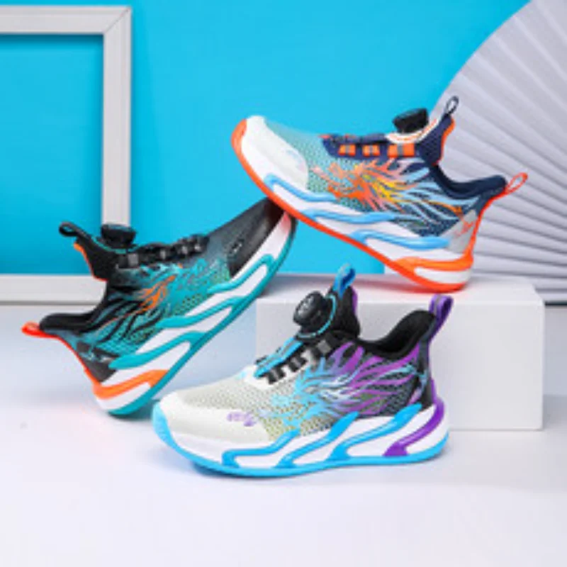 2025New waterproof leather-top rotary buckle children's sports casual shoes breathable running shoes for primary school students
2025New waterproof leather-top rotary buckle children's sports casual shoes breathable running shoes for primary school students