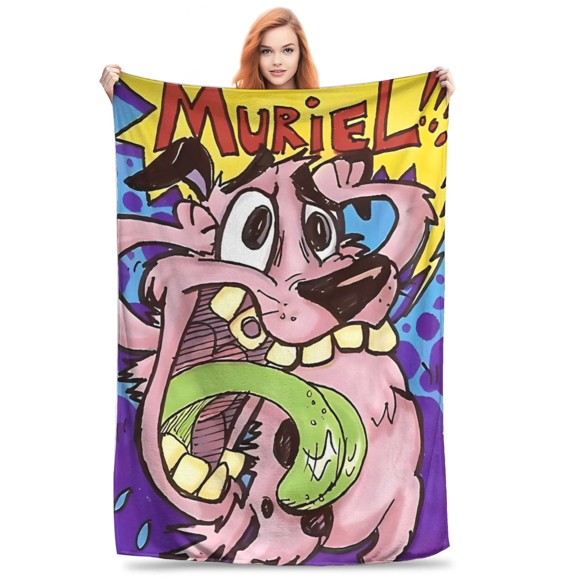 Courageed the Cowardlys Dog Horror Movie Print Blanket For Men Women Super Soft Cozy Blankets for Sofa 50x60 Inches Multi-size
Courageed the Cowardlys Dog Horror Movie Print Blanket For Men Women Super Soft Cozy Blankets for Sofa 50x60 Inches Multi-size