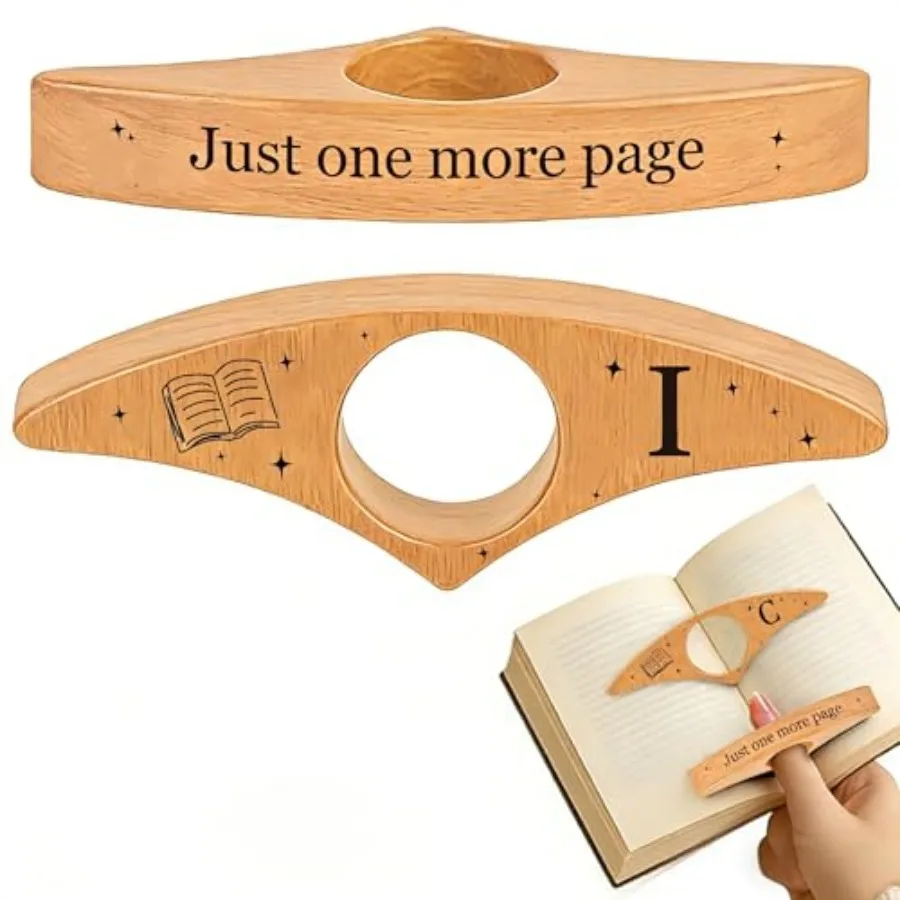 Personalized Wooden Thumb Book Page Holder Engraved with 26 Letters Initials Reading Bookmark Gift for Book Lovers, Readers, Wo
Personalized Wooden Thumb Book Page Holder Engraved with 26 Letters Initials Reading Bookmark Gift for Book Lovers, Readers, Wo