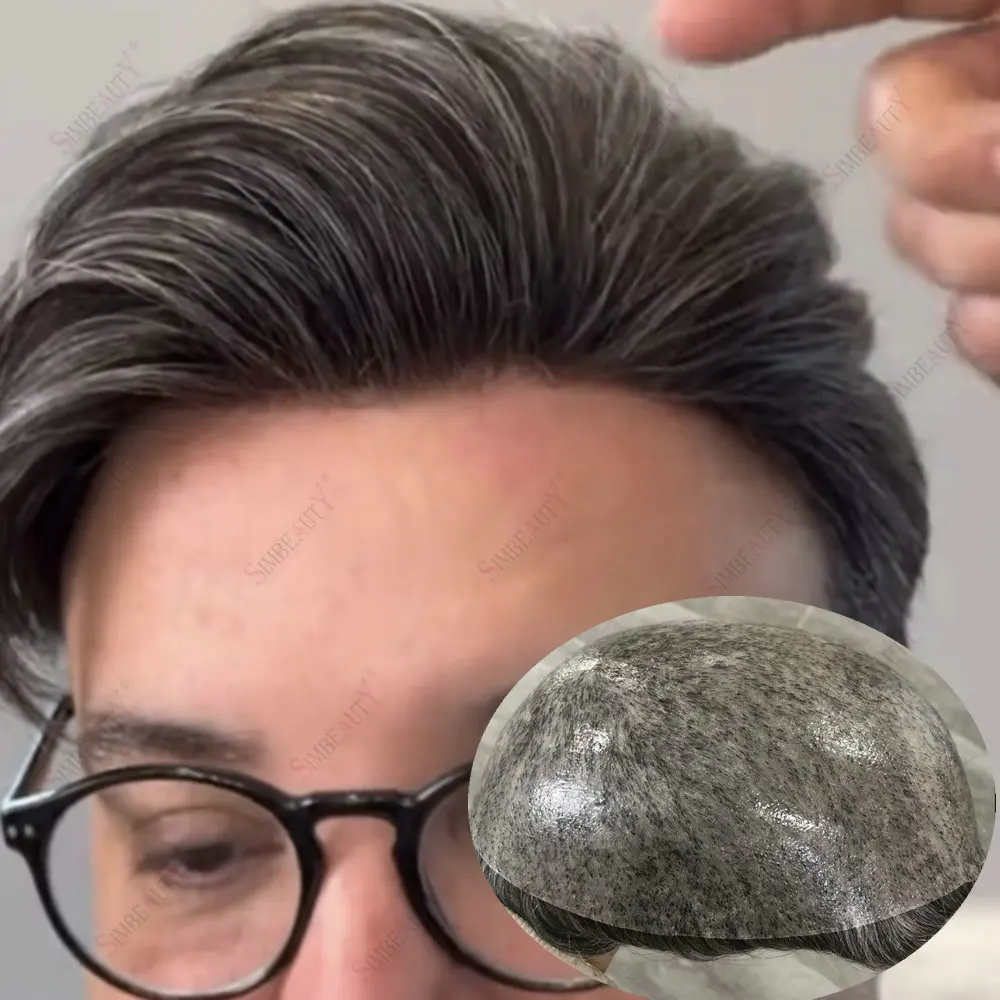 Invisiable Natural Hairline Mens Toupee Poly PU Thin Skin Base Real Human Hair Capillary Prosthesis Hairpieces for Male Baldness
Invisiable Natural Hairline Mens Toupee Poly PU Thin Skin Base Real Human Hair Capillary Prosthesis Hairpieces for Male Baldness