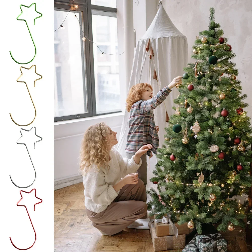 Star Shape Christmas Ornaments Hooks Metal Xmas Hangers For Hanging Ornaments For Home Decoration Ornaments/Christmas Tree
Star Shape Christmas Ornaments Hooks Metal Xmas Hangers For Hanging Ornaments For Home Decoration Ornaments/Christmas Tree