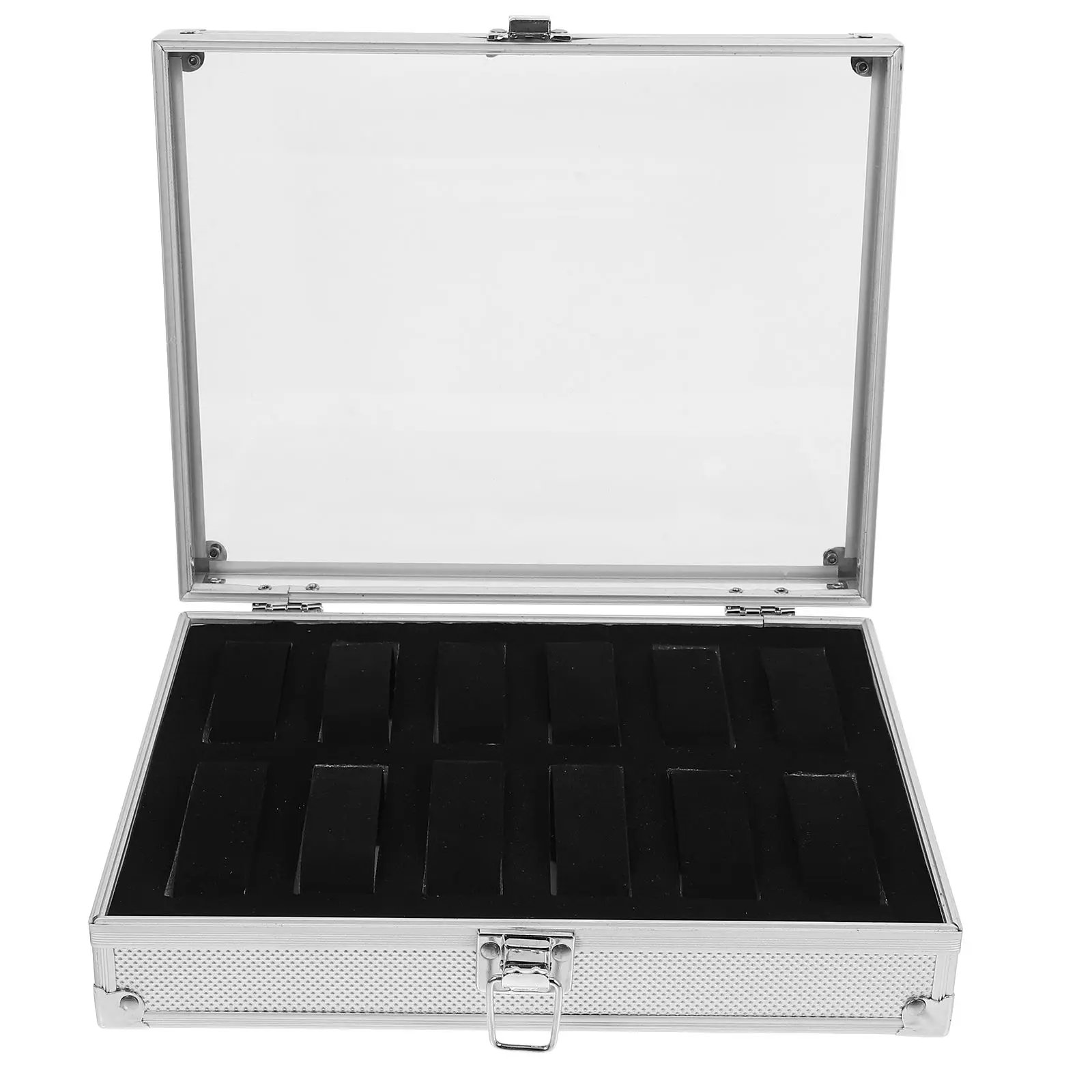 Useful Aluminium Watches Box 12 Grid Slots Jewelry Watches Display Storage Box Square Case Suede Inside Watch Holder
Useful Aluminium Watches Box 12 Grid Slots Jewelry Watches Display Storage Box Square Case Suede Inside Watch Holder