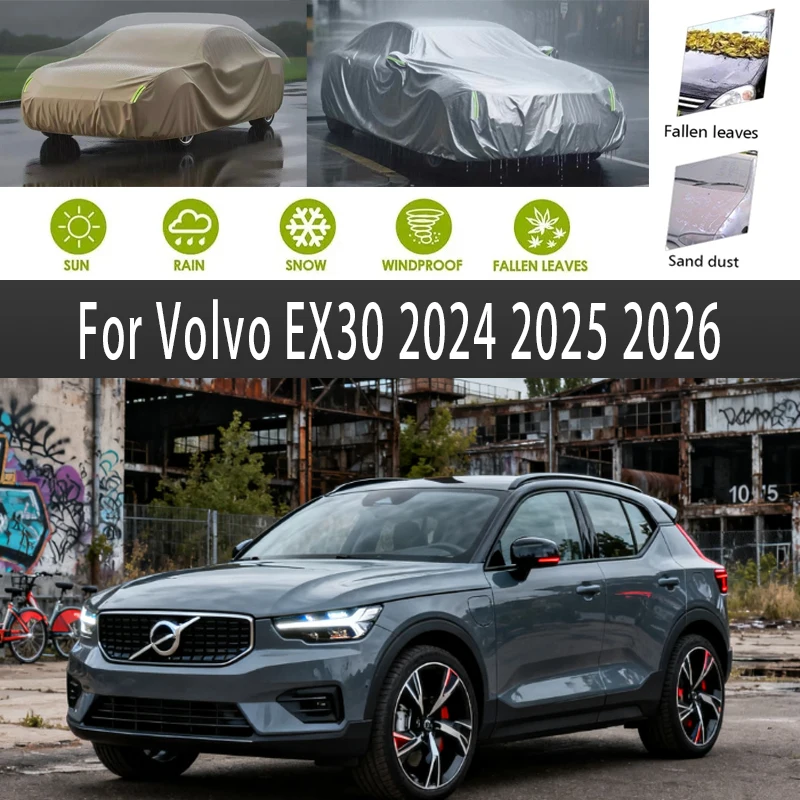For Volvo EX30 2024 2025 2026 Outdoor Protection Full Car Covers Snow Cover Sunshade Waterproof Dustproof Exterior
For Volvo EX30 2024 2025 2026 Outdoor Protection Full Car Covers Snow Cover Sunshade Waterproof Dustproof Exterior