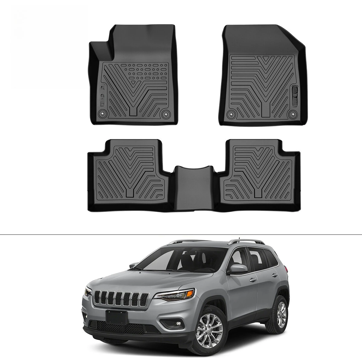 3D-коврики для Jeep Cherokee 2015-2023, всесезонные, из ТПЭ, полный комплект
3D-коврики для Jeep Cherokee 2015-2023, всесезонные, из ТПЭ, полный комплект