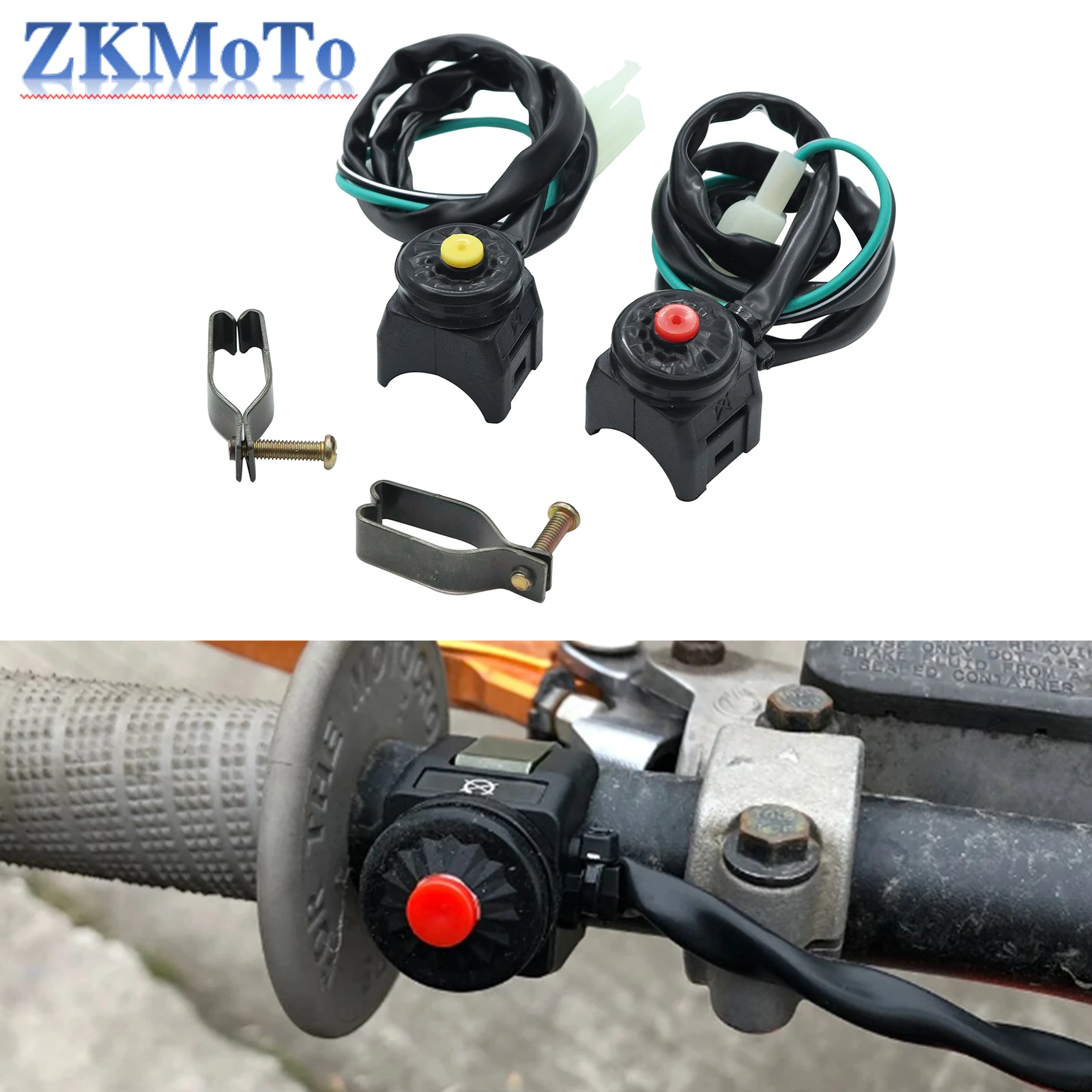 Motorcycle Scooter 7/8" 22mm Handlebar Horn Button Engine Starter Shutdown Switch For KTM Honda Kawasaki Yamaha ATV Universal
Motorcycle Scooter 7/8" 22mm Handlebar Horn Button Engine Starter Shutdown Switch For KTM Honda Kawasaki Yamaha ATV Universal