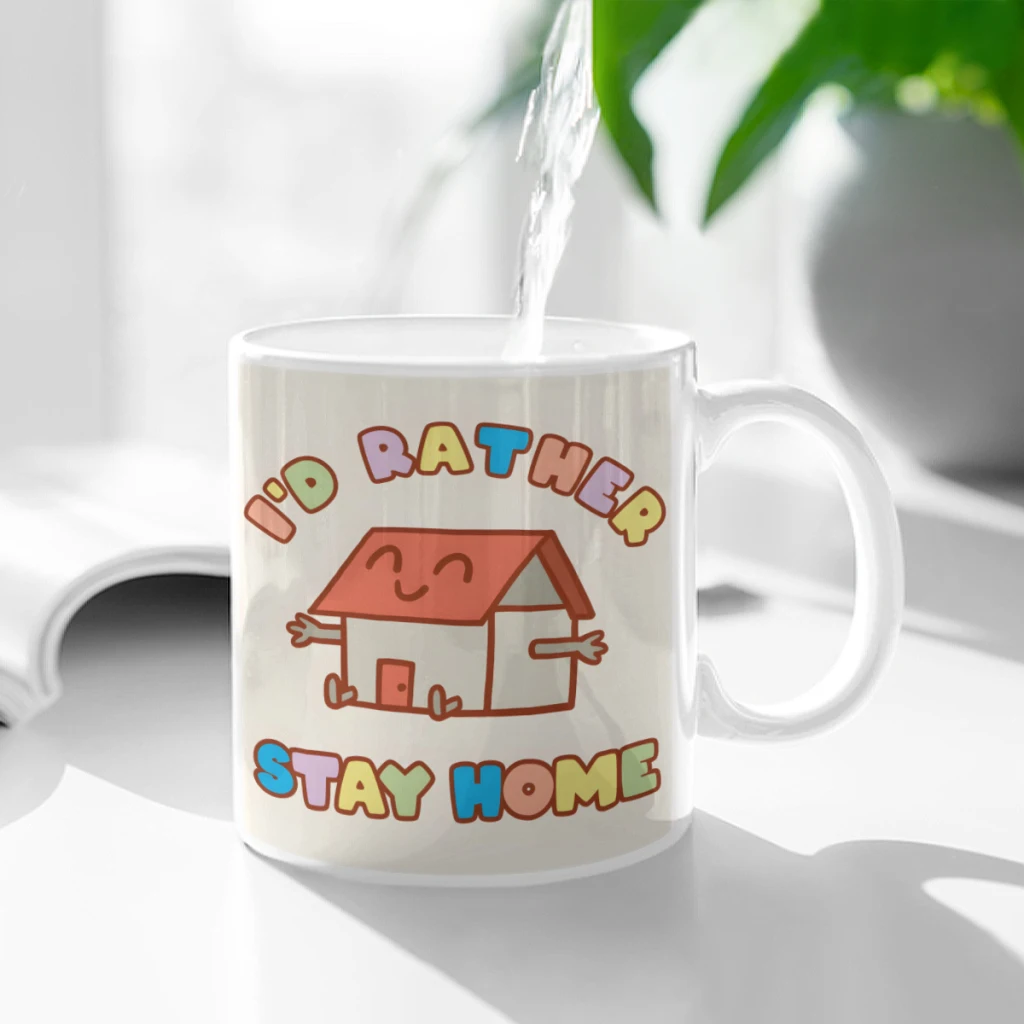 Id Rather Stay Home Ceramic Cup Coffee Oatmeal Breakfast Cup Creative Personality Mug
Id Rather Stay Home Ceramic Cup Coffee Oatmeal Breakfast Cup Creative Personality Mug