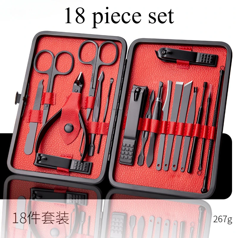 Nail tool set, stainless steel nail clipper set 18 piece set nail clippers clippers care tools
Nail tool set, stainless steel nail clipper set 18 piece set nail clippers clippers care tools