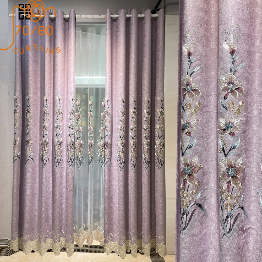 Custom Embroidered Window Screen Thickened Chenille Shading Curtains for Bedroom Living Room French Window Balcony Window
Custom Embroidered Window Screen Thickened Chenille Shading Curtains for Bedroom Living Room French Window Balcony Window