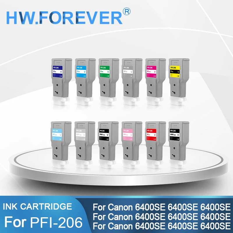 Совместимый картридж для Canon PFI 206, с чипом пигментного чернил для Canon iPF6460 6410S 6400 6400SE 6450, картридж для принтера
Совместимый картридж для Canon PFI 206, с чипом пигментного чернил для Canon iPF6460 6410S 6400 6400SE 6450, картридж для принтера