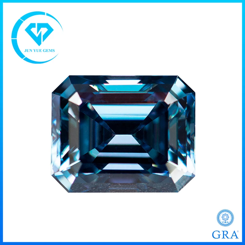 Sapphire Blue Moissanite Stone with Certificate Emerald Cut 1.0ct-5.0ct Certified Moissanite Lab Diamond with GRA
Sapphire Blue Moissanite Stone with Certificate Emerald Cut 1.0ct-5.0ct Certified Moissanite Lab Diamond with GRA