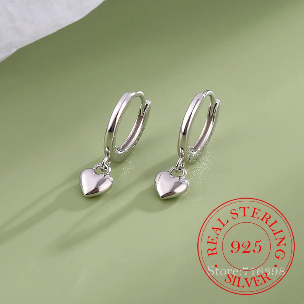 Простые серьги-кольца из стерлингового серебра 925 пробы с сердечками для женщин и девушек, украшения для пирсинга, женские серьги для вечеринок и свадеб
Простые серьги-кольца из стерлингового серебра 925 пробы с сердечками для женщин и девушек, украшения для пирсинга, женские серьги для вечеринок и свадеб