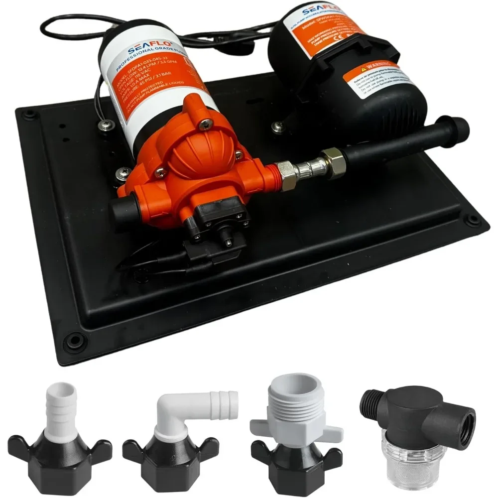 Series Water Pump and Accumulator Tank System - Tank | Reduces Cycling | For Marine,
Series Water Pump and Accumulator Tank System - Tank | Reduces Cycling | For Marine,