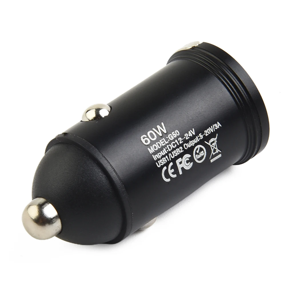 Trim Car Charger Tablets Type-C 1pcs Super Fast Accessory Aluminium Alloy Black Charging Dual USB Phone Charger
Trim Car Charger Tablets Type-C 1pcs Super Fast Accessory Aluminium Alloy Black Charging Dual USB Phone Charger