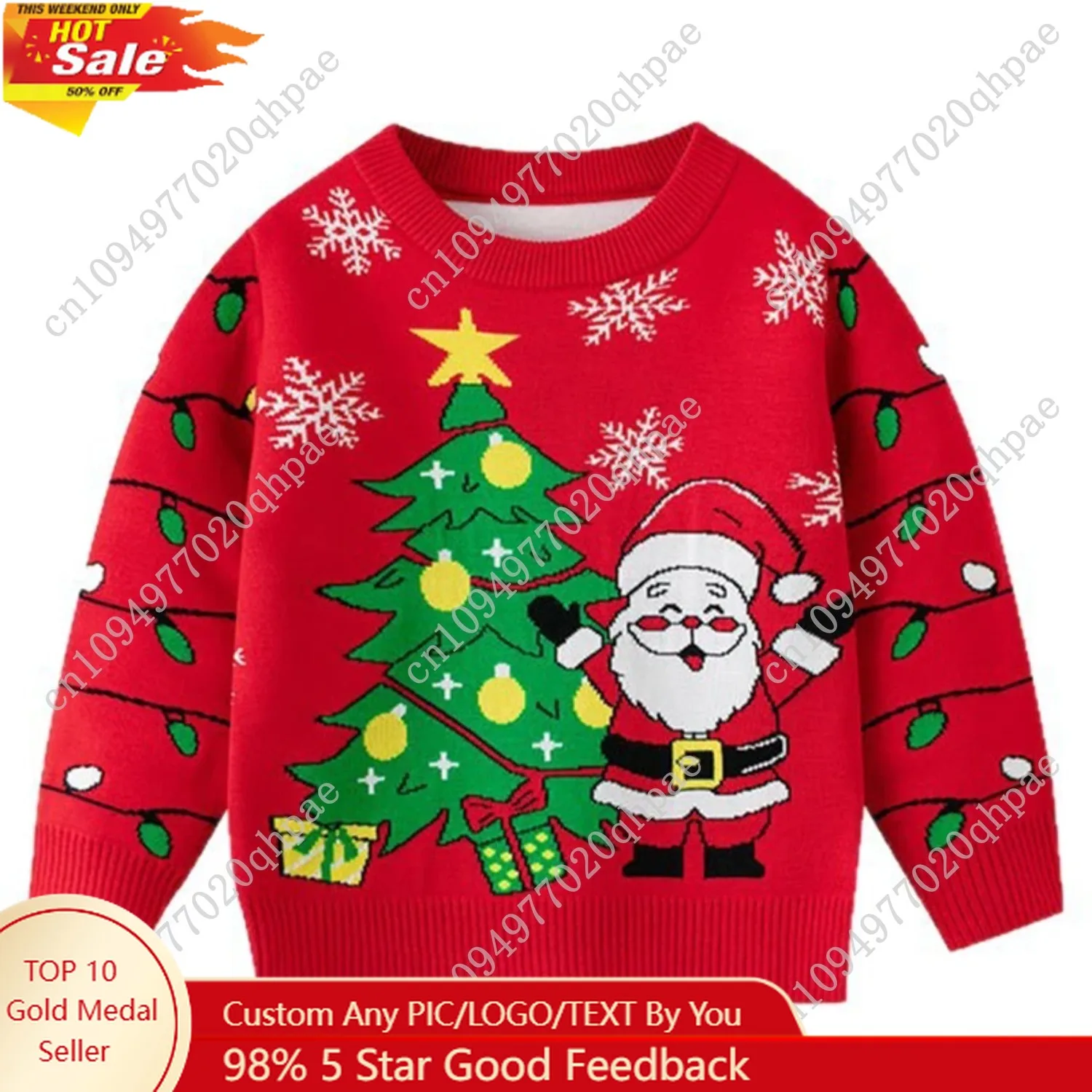 2025 Lovely Sweater Boys Girls Cute Xmas Pullovers Autumn Winter Santa Claus Christmas Tree Children Knitted Warm Soft Knitwear
2025 Lovely Sweater Boys Girls Cute Xmas Pullovers Autumn Winter Santa Claus Christmas Tree Children Knitted Warm Soft Knitwear