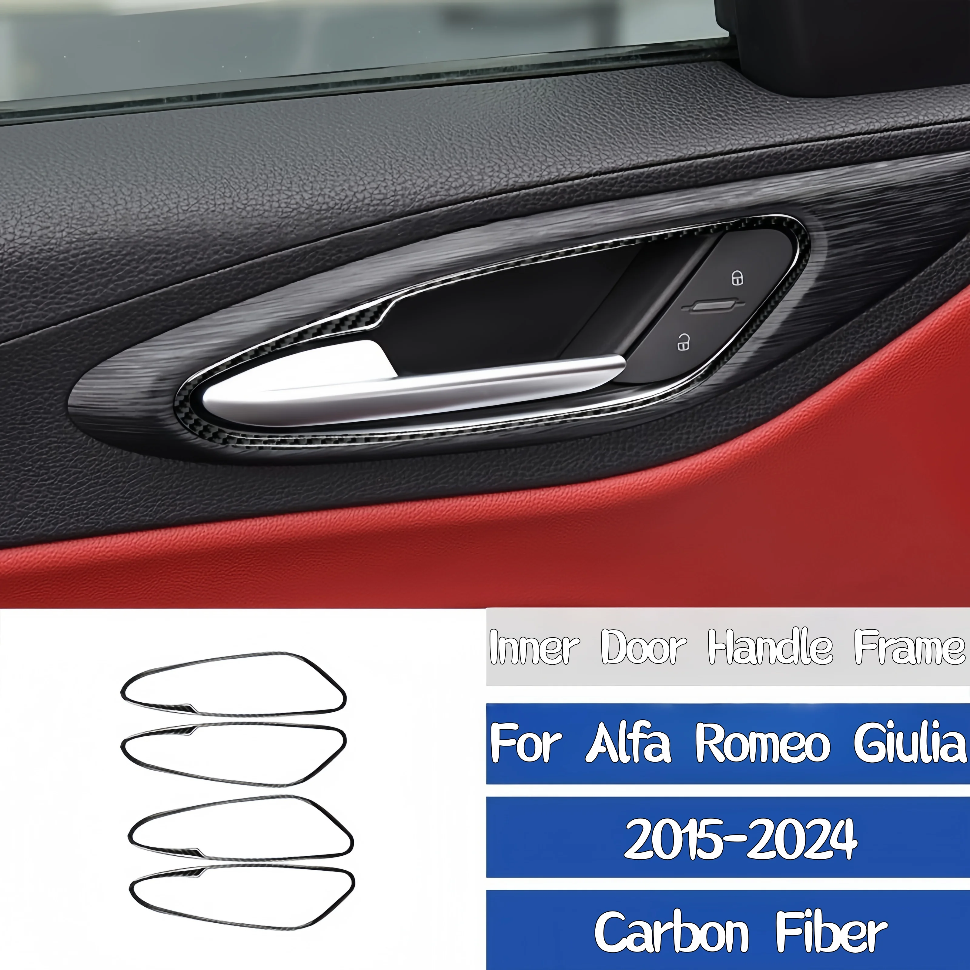 Для Alfa Romeo Giulia 2015-2024 углеродное волокно, внутренняя дверная ручка автомобиля, рамка, декоративная крышка, декоративные наклейки, авто Зуehör
Для Alfa Romeo Giulia 2015-2024 углеродное волокно, внутренняя дверная ручка автомобиля, рамка, декоративная крышка, декоративные наклейки, авто Зуehör