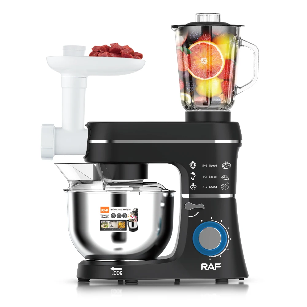 RAF 5 in 1 Meat Mincer Grinder Blender Kitchen Machine Heavy Duty Dough 10L Mixer Machine Stand Food Mixer Chef Machine
RAF 5 in 1 Meat Mincer Grinder Blender Kitchen Machine Heavy Duty Dough 10L Mixer Machine Stand Food Mixer Chef Machine
