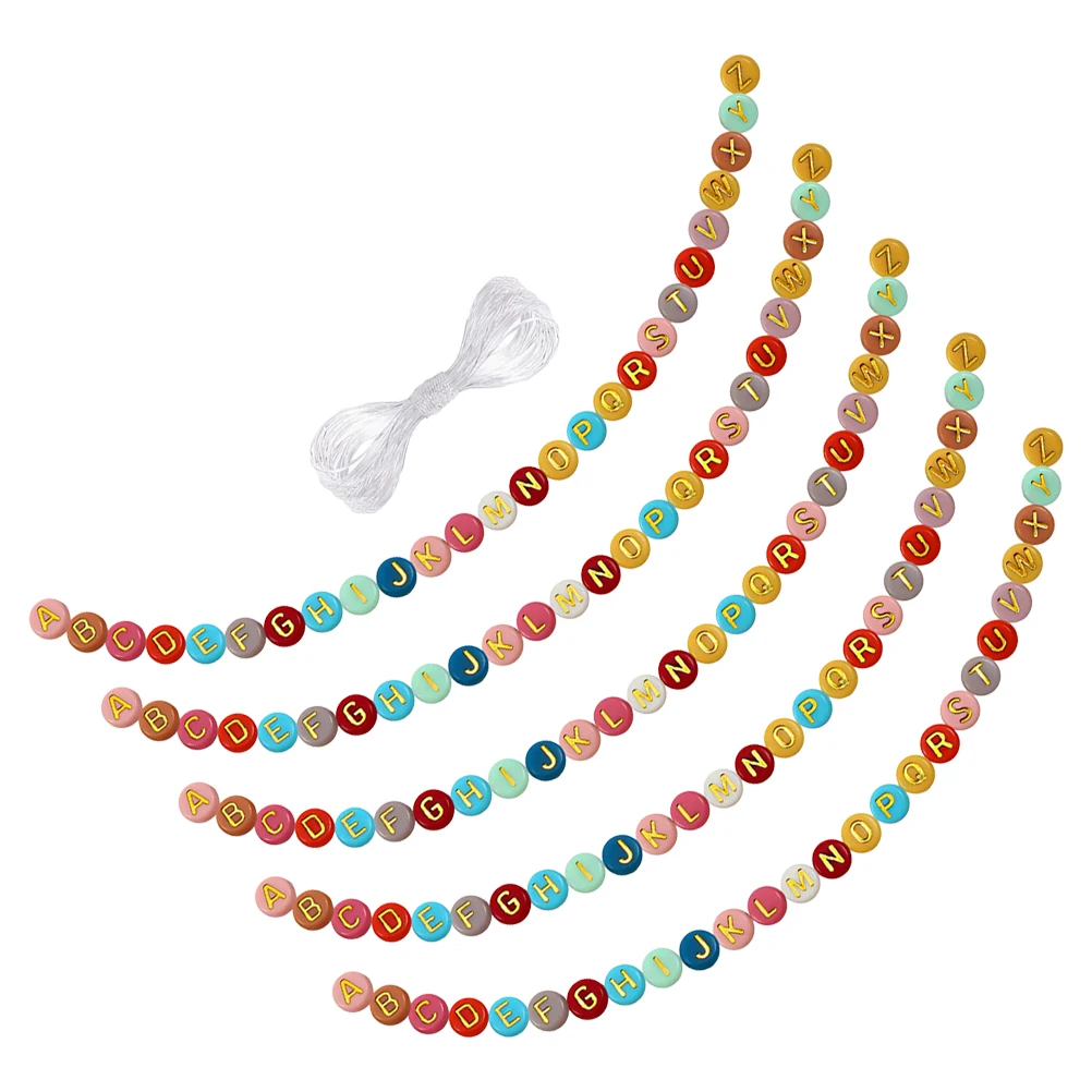 1 set Alphabet Round Letter Beads for Bracelets Necklace Crafts Colorful Acrylic Beads 0.8mm Included
1 set Alphabet Round Letter Beads for Bracelets Necklace Crafts Colorful Acrylic Beads 0.8mm Included