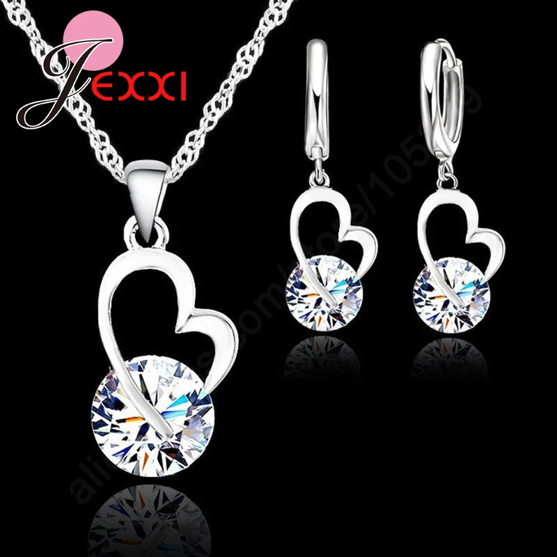 Модный свадебный подарок, ювелирные изделия из стерлингового серебра 925 пробы, круглые серьги с кристаллами в форме сердца, ожерелье, горячая распродажа, подарки высокого качества для женщин
Модный свадебный подарок, ювелирные изделия из стерлингового серебра 925 пробы, круглые серьги с кристаллами в форме сердца, ожерелье, горячая распродажа, подарки высокого качества для женщин