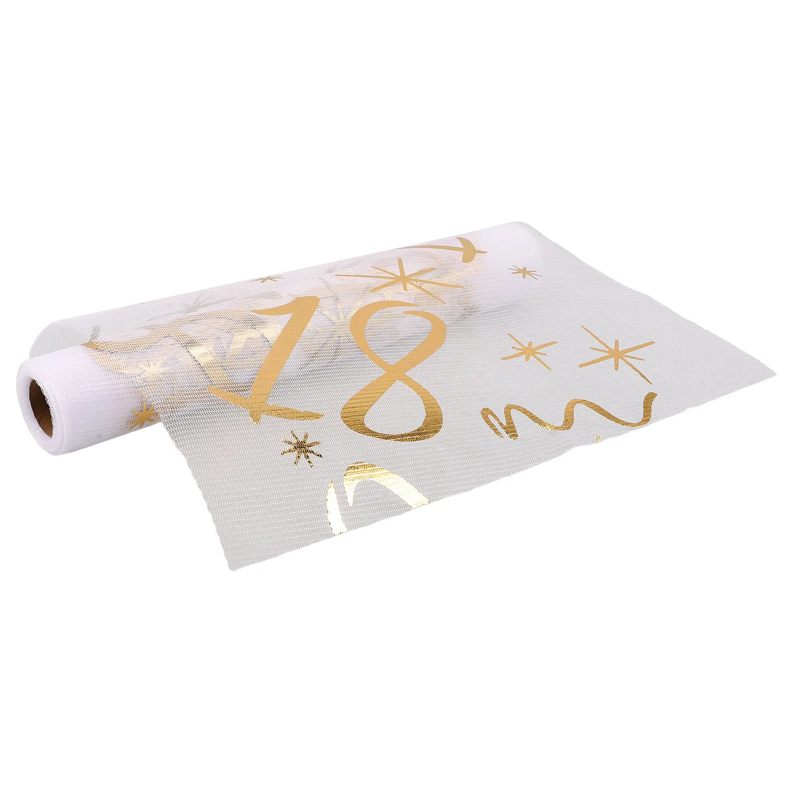 18th Runners Birthday Party Decorations Long Foil Mesh Star Cover Disposable Gold Tablecloth
18th Runners Birthday Party Decorations Long Foil Mesh Star Cover Disposable Gold Tablecloth