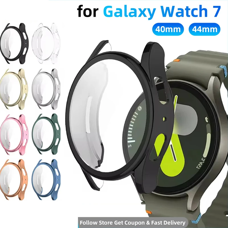 40-44mm Galaxy watch7 Full Coverage Case for Samsung Watch7 Soft Rubber TPU Watch Accessory Case
40-44mm Galaxy watch7 Full Coverage Case for Samsung Watch7 Soft Rubber TPU Watch Accessory Case