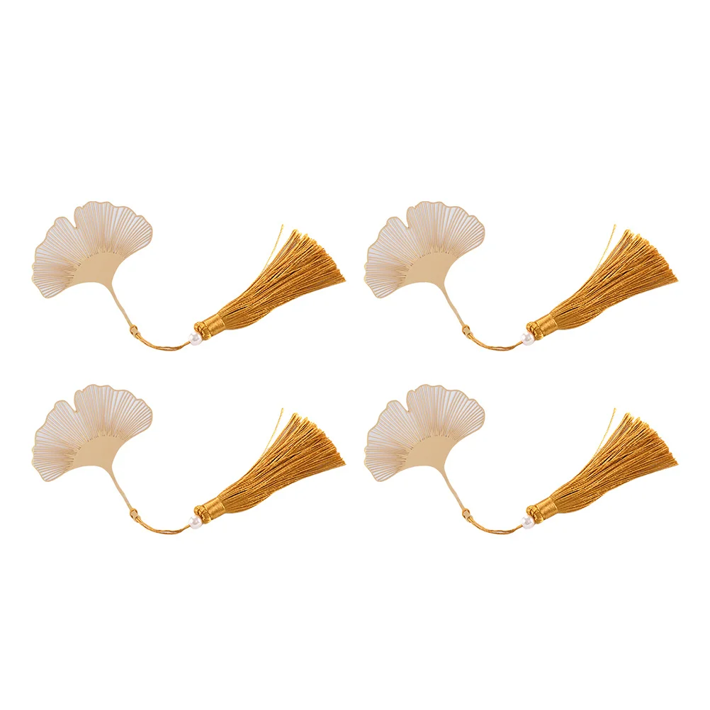 4Pcs Chinese Style Ginkgo Leaf Bookmarks Creative Hollow Tassel Page Markers Decorative Book Accessories for Reading Scrapbooks
4Pcs Chinese Style Ginkgo Leaf Bookmarks Creative Hollow Tassel Page Markers Decorative Book Accessories for Reading Scrapbooks