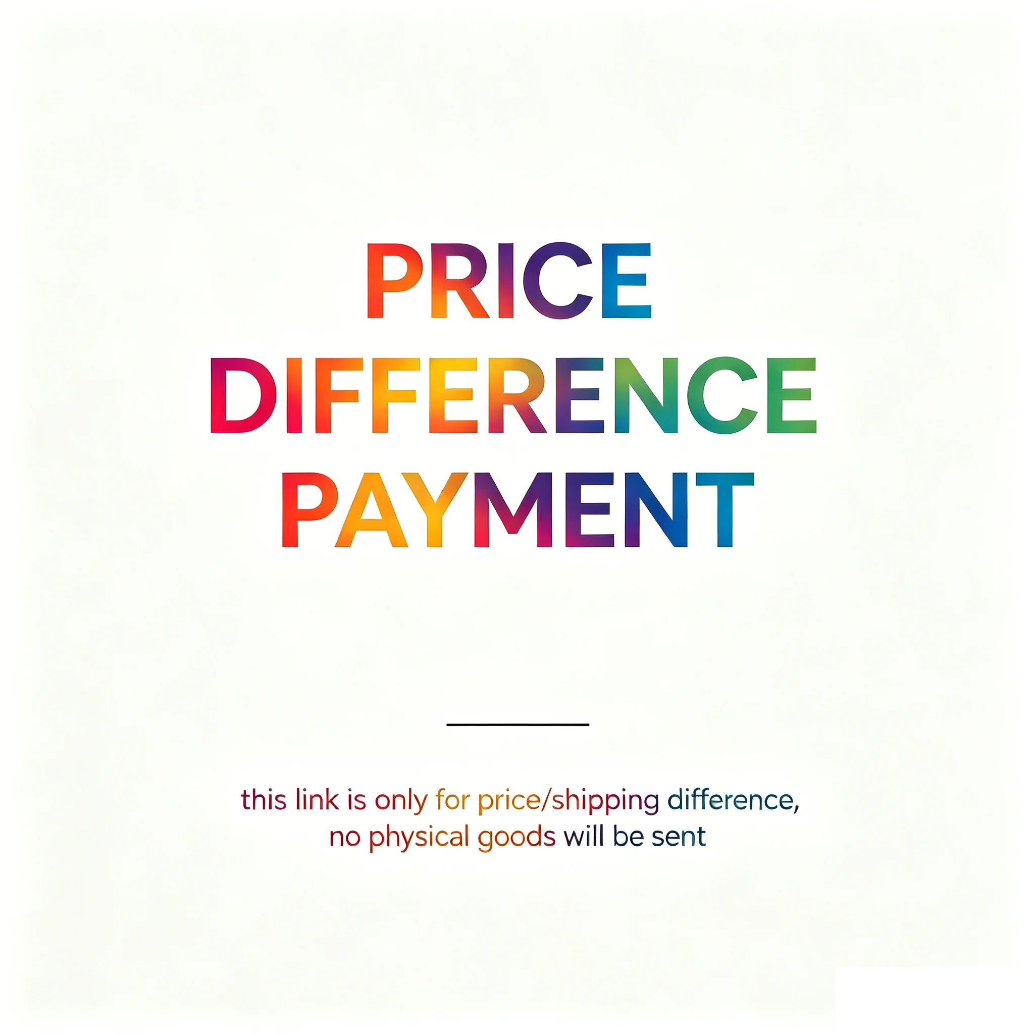 Make Up the Order Difference - Extra Payment Special Link
Make Up the Order Difference - Extra Payment Special Link