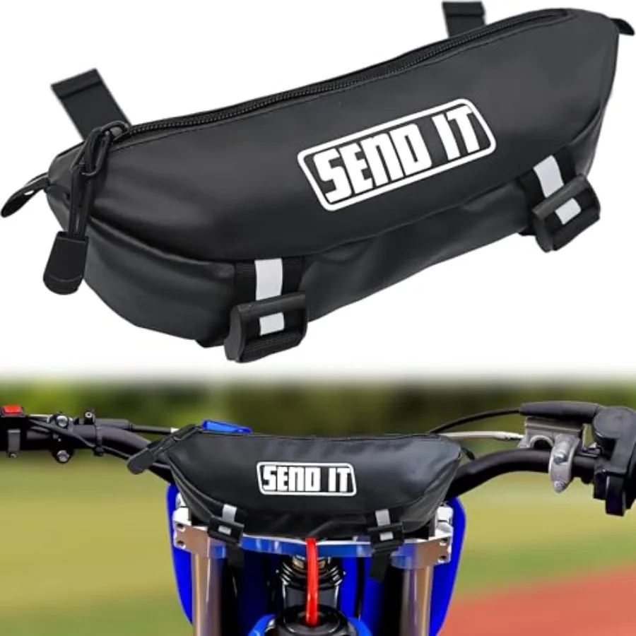 Waterproof Dirtbike Handlebar Bag Compact Motorcycle Handle Bar Storage Pouch Universal Fit Dirt Bike Bag for Trail and Adventu
Waterproof Dirtbike Handlebar Bag Compact Motorcycle Handle Bar Storage Pouch Universal Fit Dirt Bike Bag for Trail and Adventu