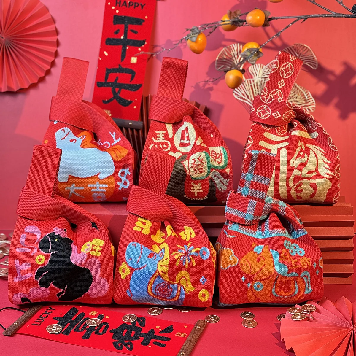 2026 Horse Year Cartoon Mascot Pony Knitted Gift Bag Handheld Candy Bag Mini Knot Wrist Bag Cute Tote Bag Reusable Shopping Bags
2026 Horse Year Cartoon Mascot Pony Knitted Gift Bag Handheld Candy Bag Mini Knot Wrist Bag Cute Tote Bag Reusable Shopping Bags