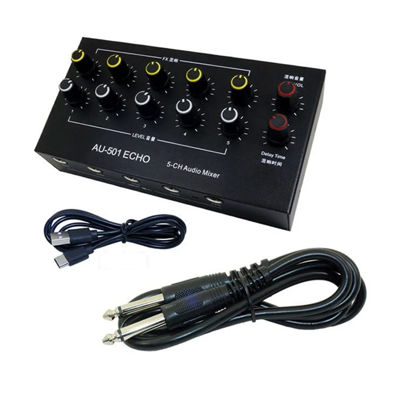 B04C-5-Channel Audio Mixer Portable Mini Microphone Extender Mixing Console With Reverb Type-C Rechargeable B
B04C-5-Channel Audio Mixer Portable Mini Microphone Extender Mixing Console With Reverb Type-C Rechargeable B