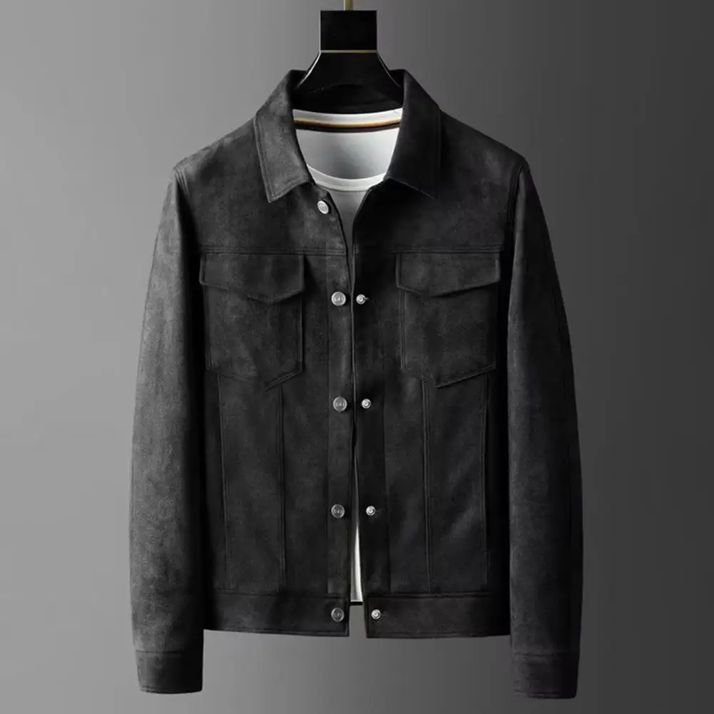 Мужская куртка Стильная мужская куртка с лацканами и карманами на молнии Slim Fit Однотонное пальто на весну и осень Повседневное мужское пальто
Мужская куртка Стильная мужская куртка с лацканами и карманами на молнии Slim Fit Однотонное пальто на весну и осень Повседневное мужское пальто