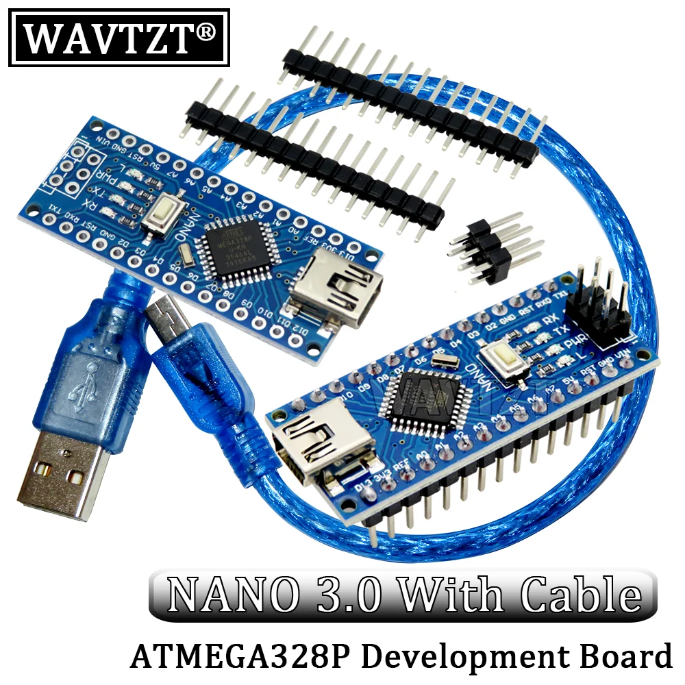 Nano с загрузчиком, совместимым контроллером Nano 3.0 для Arduino CH340, USB-драйвер 16 МГц, плата для разработки ATMEGA328P + кабель
Nano с загрузчиком, совместимым контроллером Nano 3.0 для Arduino CH340, USB-драйвер 16 МГц, плата для разработки ATMEGA328P + кабель