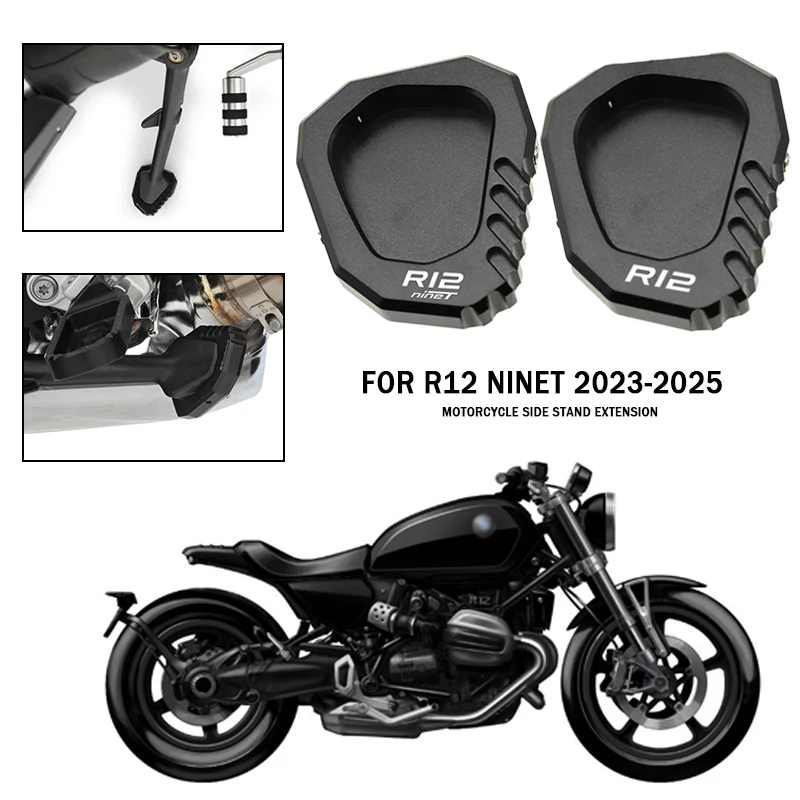 2025 New R12 NINET Motorcycle CNC Side Stand Pad Plate Kickstand Enlarger Support Extension Fit For BMW R 12 R12NINET 2023 2024
2025 New R12 NINET Motorcycle CNC Side Stand Pad Plate Kickstand Enlarger Support Extension Fit For BMW R 12 R12NINET 2023 2024