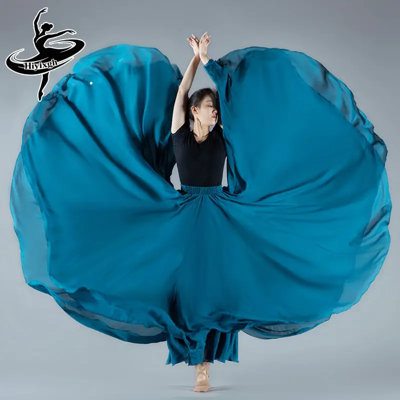 720 Degree Dance Skirt Pleated Skirt Women's Solid Color High Waist Chiffon Large Swing Stage Performance Long Skirt 2026
720 Degree Dance Skirt Pleated Skirt Women's Solid Color High Waist Chiffon Large Swing Stage Performance Long Skirt 2026