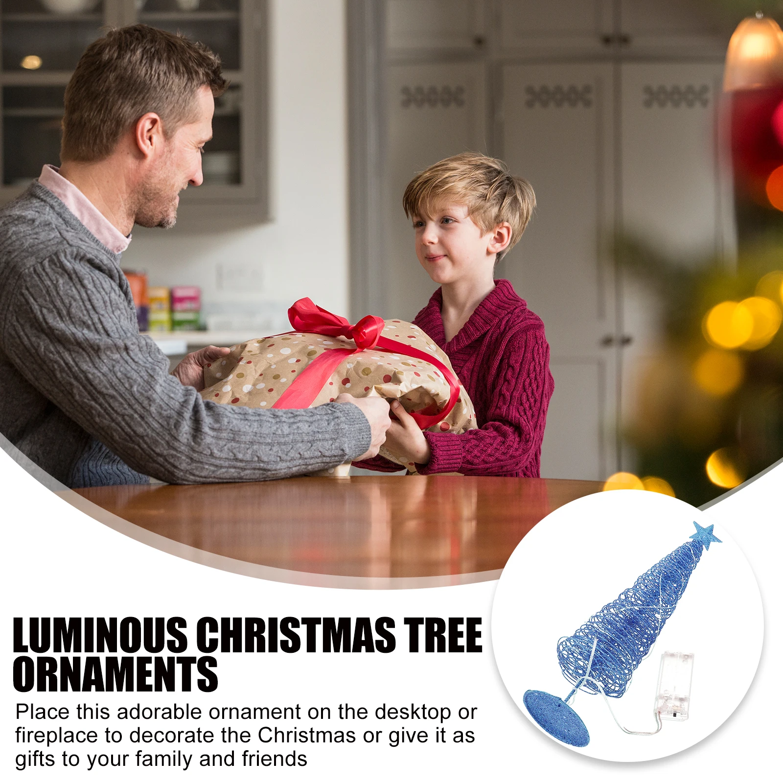 Metal Winding Christmas Tree Xmas Trees Luminous Ornament Ornaments Wrought Iron
Metal Winding Christmas Tree Xmas Trees Luminous Ornament Ornaments Wrought Iron