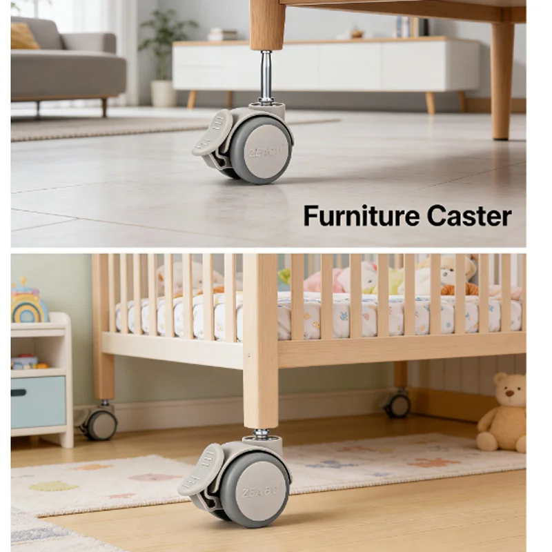 (Pack of 4) Crib Caster 6/6.6/7/7.5/8mm Rod Wheel Accessories Universal with Brake Double Silent Roller Load 120KG
(Pack of 4) Crib Caster 6/6.6/7/7.5/8mm Rod Wheel Accessories Universal with Brake Double Silent Roller Load 120KG