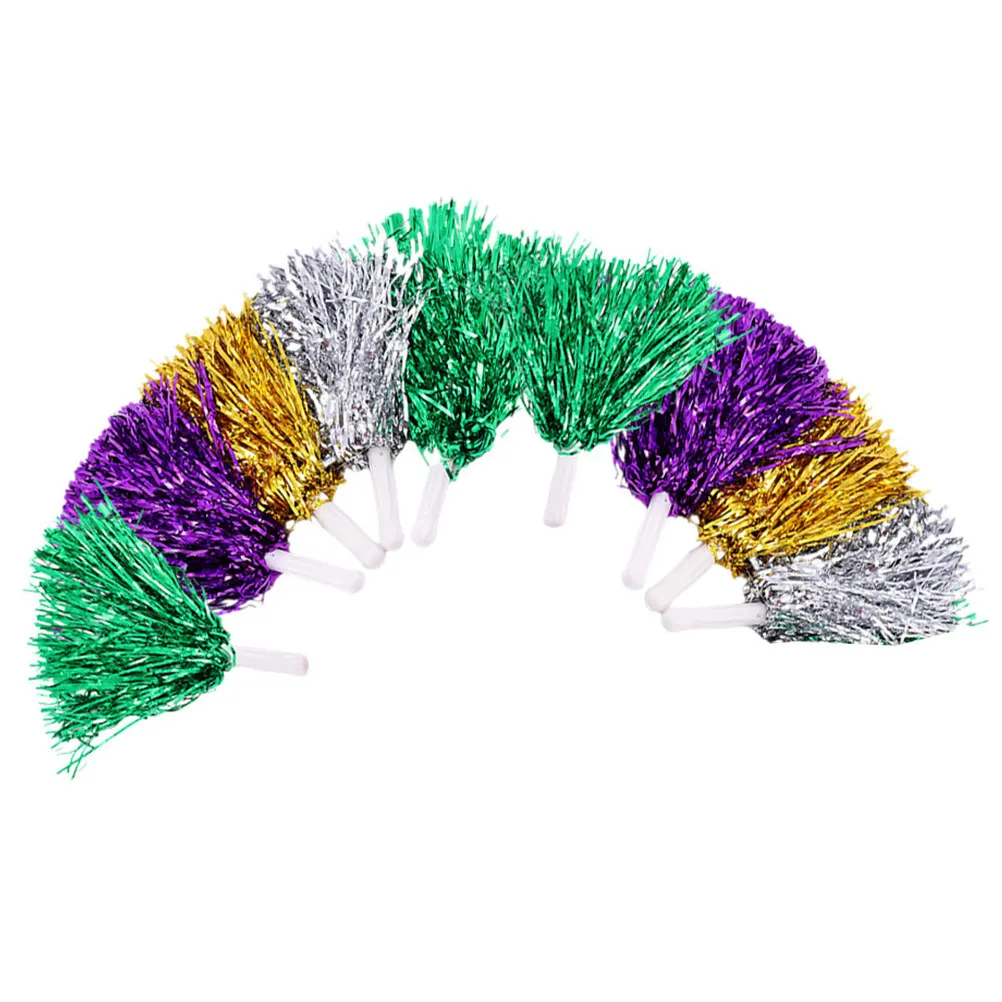 9Pcs Reusable Cheer Pom Poms Vibrant Colors Secure Fastening Easy Grip Handle for Cheering Squad Drill Fan Support
9Pcs Reusable Cheer Pom Poms Vibrant Colors Secure Fastening Easy Grip Handle for Cheering Squad Drill Fan Support